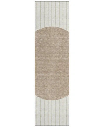 Addison Chantille Machine Washable Acn994 2'3"x7'6" Runner Area Rug In Ivory