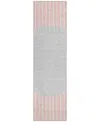 Addison Chantille Machine Washable Acn994 2'3"x7'6" Runner Area Rug In Pink