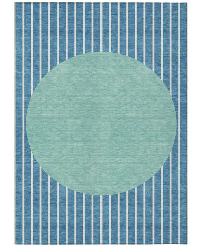 Addison Chantille Machine Washable Acn994 2'6"x3'10" Area Rug In Teal