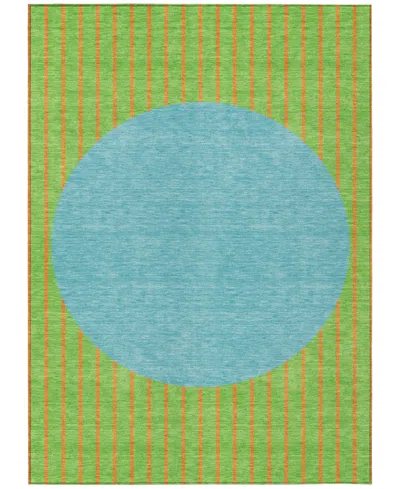 Addison Chantille Machine Washable Acn994 3'x5' Area Rug In Lime