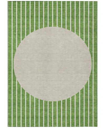 Addison Chantille Machine Washable Acn994 5'x7'6" Area Rug In Green