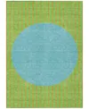 Shop Addison Chantille Machine Washable Acn994 5'x7'6" Area Rug In Lime