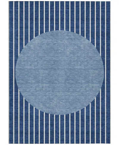 Addison Chantille Machine Washable Acn994 8'x10' Area Rug In Navy