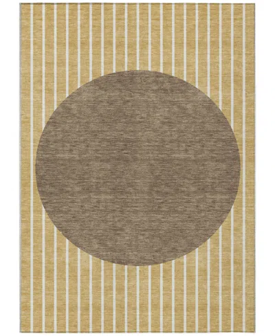 Addison Chantille Machine Washable Acn994 9'x12' Area Rug In Wheat