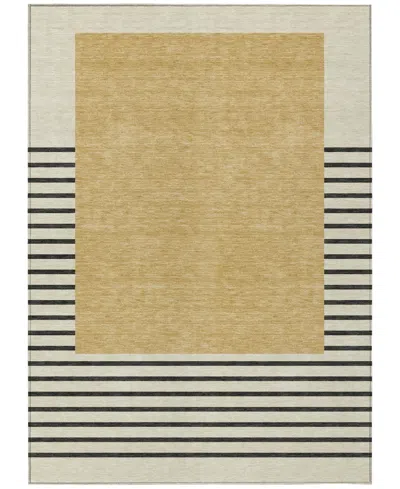 Addison Chantille Machine Washable Acn995 9'x12' Area Rug In Gold