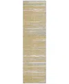Addison Chantille Machine Washable Acn996 2'3"x7'6" Runner Area Rug In Gold