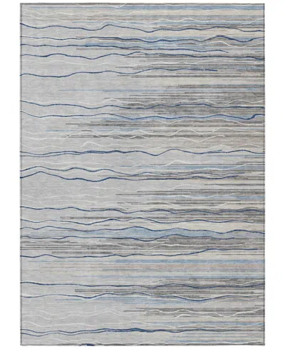 Addison Chantille Machine Washable Acn996 2'6"x3'10" Area Rug In Gray