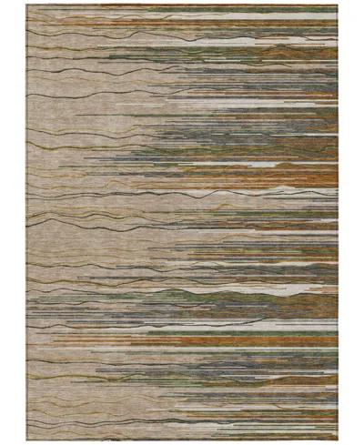 Addison Chantille Machine Washable Acn996 2'6"x3'10" Area Rug In Taupe