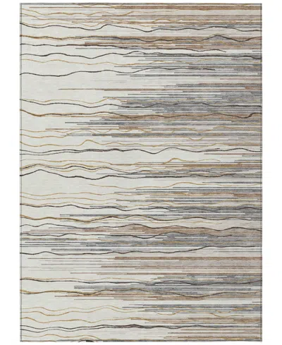 Addison Chantille Machine Washable Acn996 5'x7'6" Area Rug In Ivory