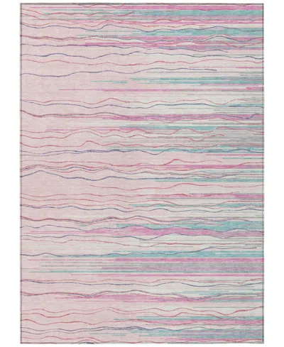 Addison Chantille Machine Washable Acn996 8'x10' Area Rug In Pink