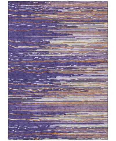 Addison Chantille Machine Washable Acn996 8'x10' Area Rug In Purple