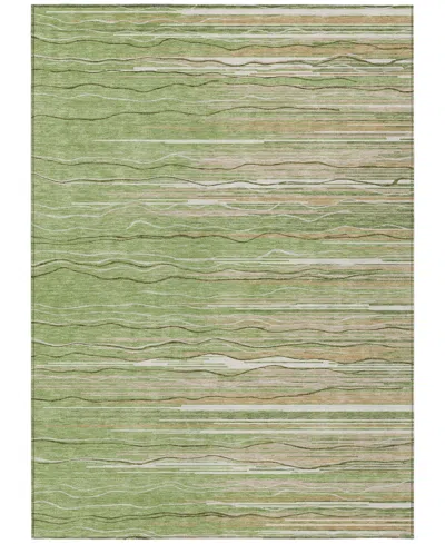 Addison Chantille Machine Washable Acn996 9'x12' Area Rug In Green