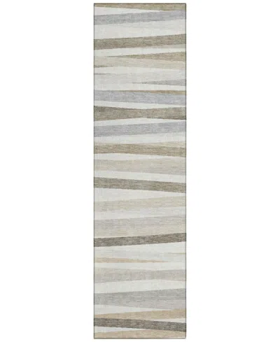 Addison Chantille Machine Washable Acn997 2'3"x7'6" Runner Area Rug In Ivory
