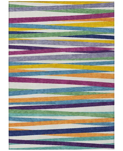 Addison Chantille Machine Washable Acn997 5'x7'6" Area Rug In Multi