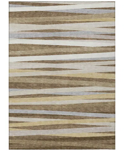 Addison Chantille Machine Washable Acn997 8'x10' Area Rug In Brown