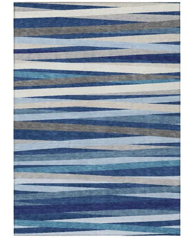 Addison Chantille Machine Washable Acn997 8'x10' Area Rug In Navy