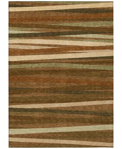 Addison Chantille Machine Washable Acn997 8'x10' Area Rug In Paprika