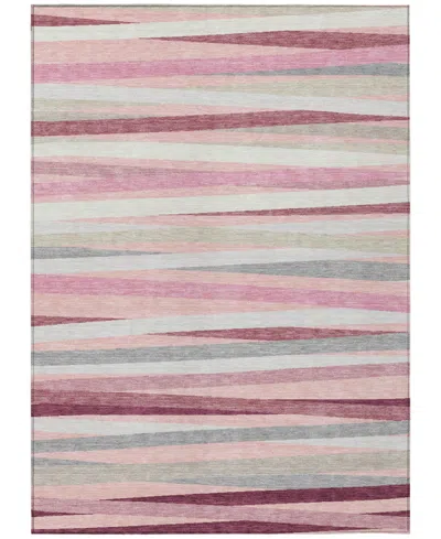Addison Chantille Machine Washable Acn997 9'x12' Area Rug In Pink