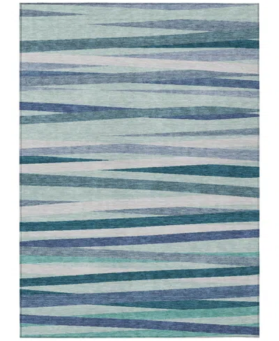 Addison Chantille Machine Washable Acn997 9'x12' Area Rug In Teal