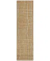 Addison Chantille Machine Washable Acn998 2'3"x7'6" Runner Area Rug In Gold