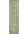 Addison Chantille Machine Washable Acn998 2'3"x7'6" Runner Area Rug In Green