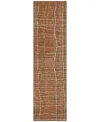 Addison Chantille Machine Washable Acn998 2'3"x7'6" Runner Area Rug In Paprika