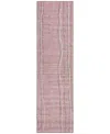 Addison Chantille Machine Washable Acn998 2'3"x7'6" Runner Area Rug In Pink