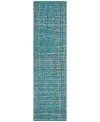 Addison Chantille Machine Washable Acn998 2'3"x7'6" Runner Area Rug In Teal