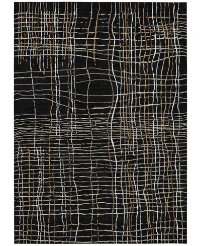 Addison Chantille Machine Washable Acn998 3'x5' Area Rug In Black