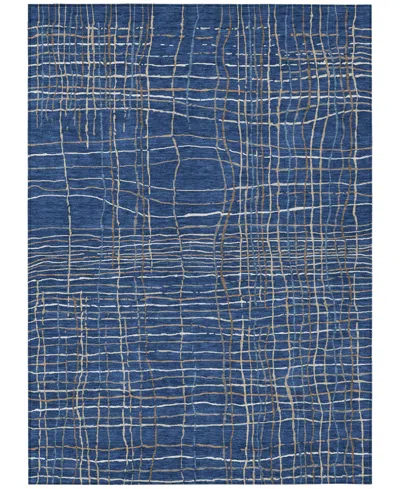 Addison Chantille Machine Washable Acn998 3'x5' Area Rug In Navy