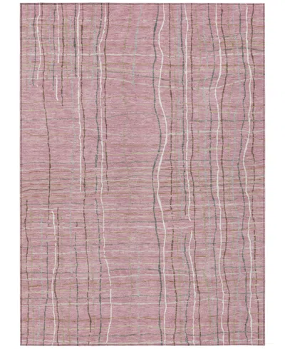 Addison Chantille Machine Washable Acn998 3'x5' Area Rug In Pink