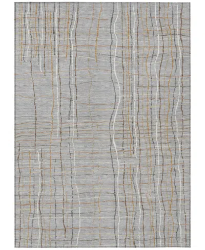 Addison Chantille Machine Washable Acn998 5'x7'6" Area Rug In Gray