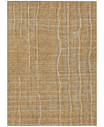 Addison Chantille Machine Washable Acn998 9'x12' Area Rug In Gold