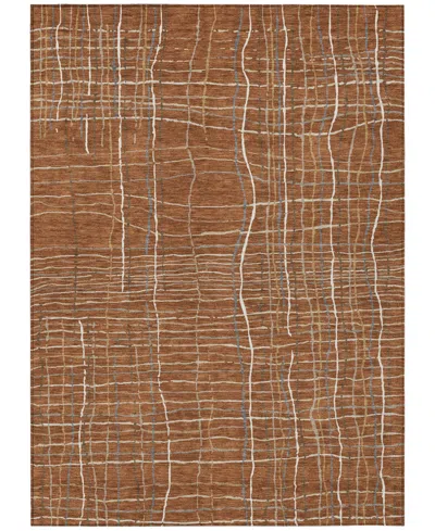 Addison Chantille Machine Washable Acn998 9'x12' Area Rug In Paprika