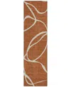 Addison Chantille Machine Washable Acn999 2'3"x7'6" Runner Area Rug In Paprika