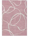 Addison Chantille Machine Washable Acn999 2'6"x3'10" Area Rug In Pink