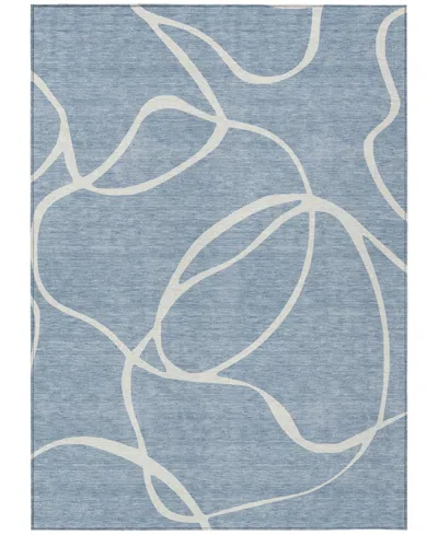 Addison Chantille Machine Washable Acn999 3'x5' Area Rug In Denim