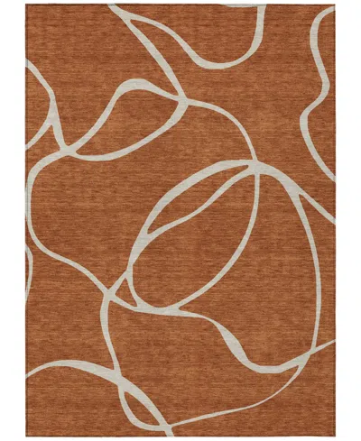 Addison Chantille Machine Washable Acn999 3'x5' Area Rug In Paprika