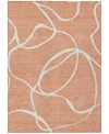 Addison Chantille Machine Washable Acn999 3'x5' Area Rug In Salmon