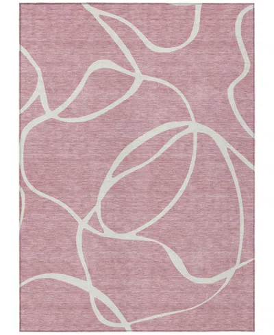Addison Chantille Machine Washable Acn999 5'x7'6" Area Rug In Pink