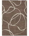 Addison Chantille Machine Washable Acn999 8'x10' Area Rug In Brown