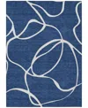 Addison Chantille Machine Washable Acn999 8'x10' Area Rug In Navy