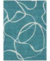 Addison Chantille Machine Washable Acn999 8'x10' Area Rug In Teal