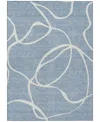 Addison Chantille Machine Washable Acn999 9'x12' Area Rug In Denim