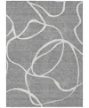 Addison Chantille Machine Washable Acn999 9'x12' Area Rug In Gray
