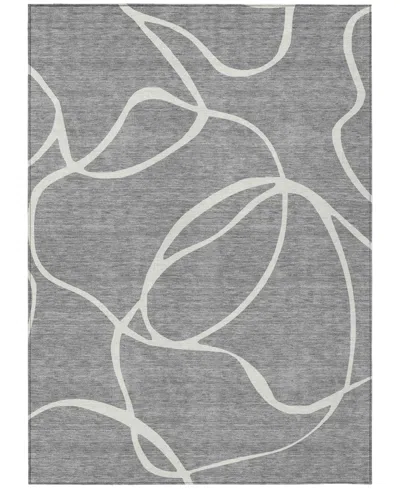 Addison Chantille Machine Washable Acn999 9'x12' Area Rug In Gray