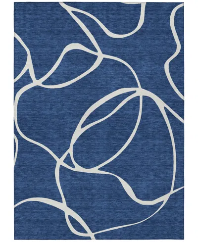Addison Chantille Machine Washable Acn999 9'x12' Area Rug In Navy