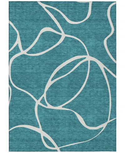 Addison Chantille Machine Washable Acn999 9'x12' Area Rug In Teal