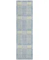 Addison Chantille Mahine Washable Acn1000 2'3"x7'6" Runner Area Rug In Denim