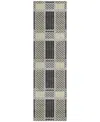 Addison Chantille Mahine Washable Acn1000 2'3"x7'6" Runner Area Rug In Gray